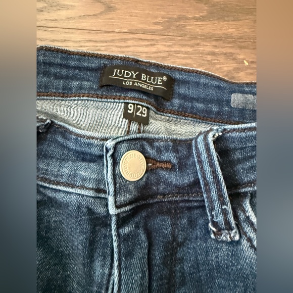 Judy Blue Skinny Fit Jeans Womens 9/29 Distressed/Destroyed Stretch Cropped - Picture 9 of 16